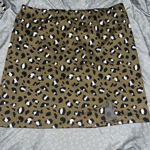 Cheetah skirt